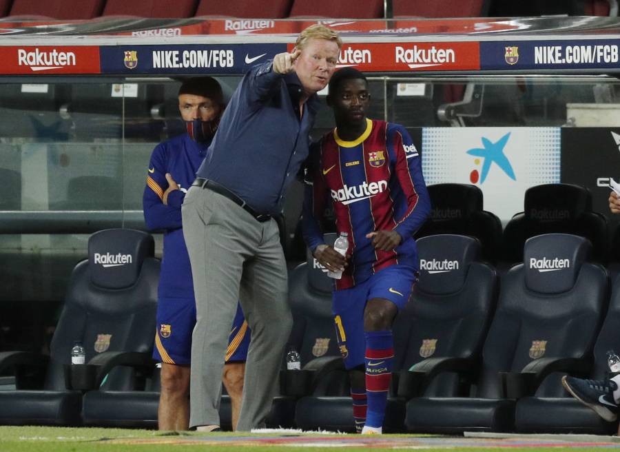 Dembélé tiene que pelear para ser titular en el Barca: Koeman