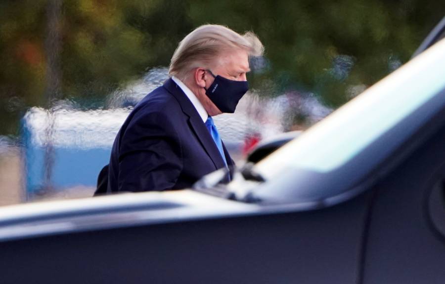 Trump afirma que se encuentra bien, la hospitalización es preventiva