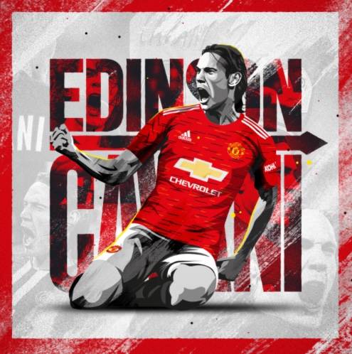 Oficial: Edinson Cavani llega al Manchester United