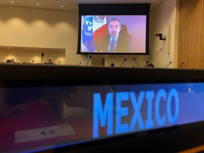 Juan Ramón de la Fuente, reitera compromiso de México en la Agenda 2030