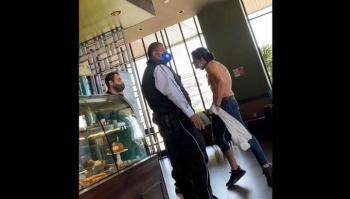 Sujeto amenaza a empleado de cafeter&iacute;a, lo bautizan como 