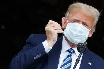Trump aparece por primera vez en p&uacute;blico desde su diagn&oacute;stico por Covid-19