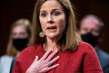 Amy Coney Barrett, evade responder sobre legalizaci&oacute;n del aborto