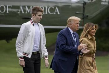 Barron Trump dio positivo a Covid-19; ya est&aacute; curado