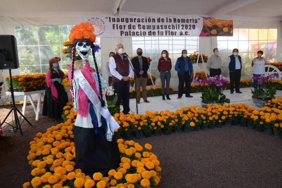 Inauguran Romería Flor de Cempasúchil 2020