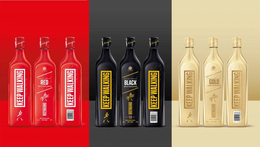 Johnnie Walker celebra 200 años con edición roja, negra y oro