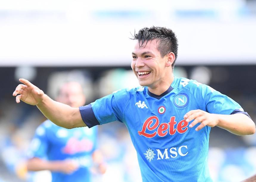 “Chucky” Lozano anota doblete en la goleada del Napoli sobre el Atalanta