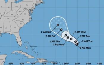 Aparece la tormenta tropical Epsilon en el Atl&aacute;ntico Central