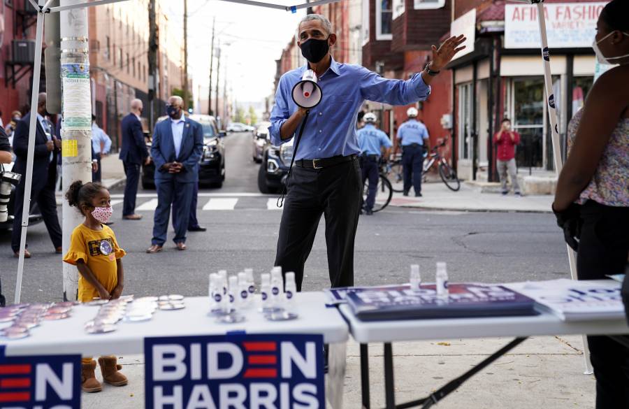 Obama hace campaña por Biden en Pensilvania