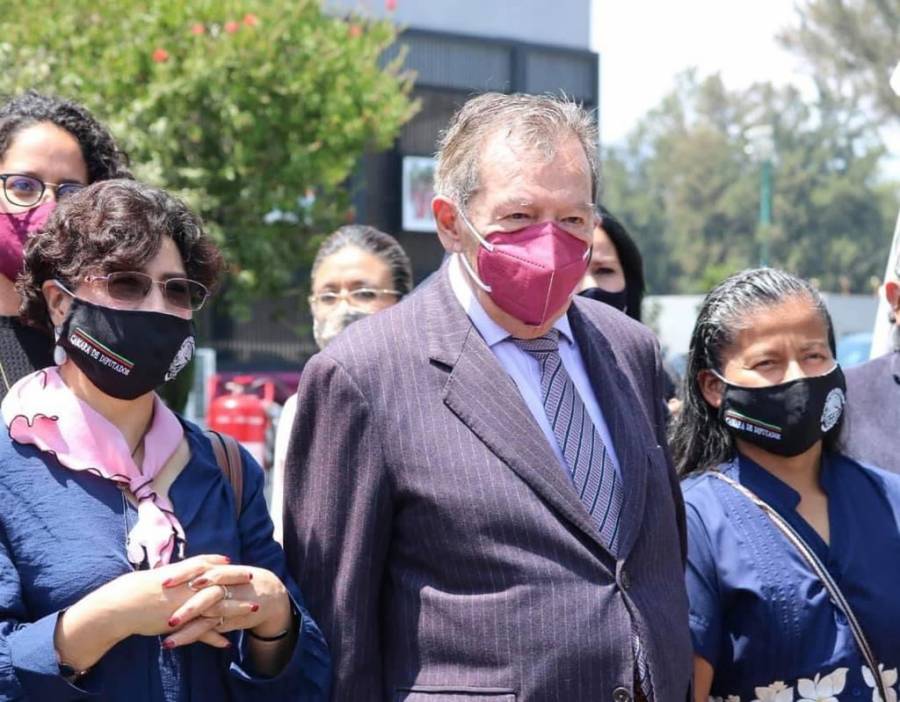 Tras contagio de Mario Delgado, Porfirio Muñoz Ledo le desea pronta recuperación