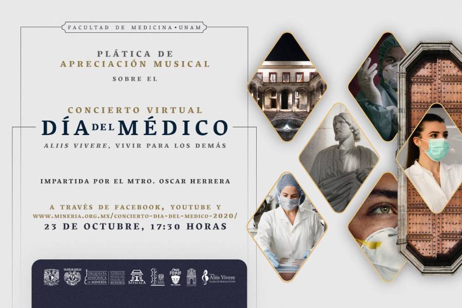 Personal médico será homenajeado con magno concierto de la UNAM