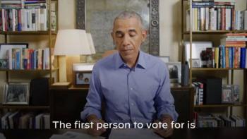 Antes del debate, Obama vota v&iacute;a correo por Biden y Harris