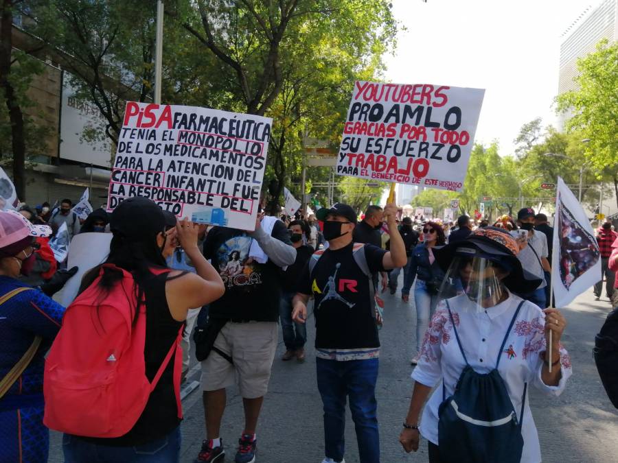 Marcha pro AMLO del Ángel de la Independencia al Zócalo