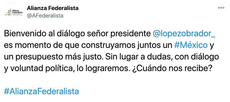 …Y gobernadores responden: ¿cuándo nos recibe?