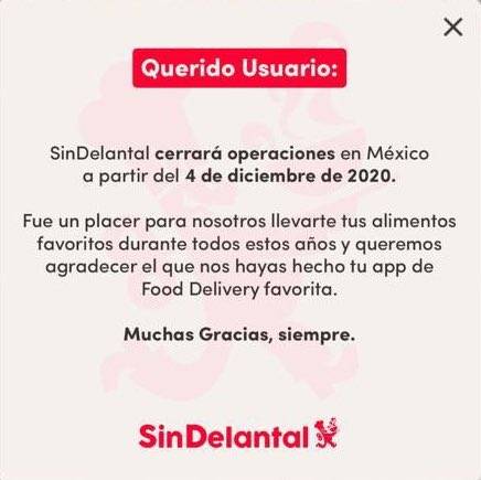 SinDelantal se va de México