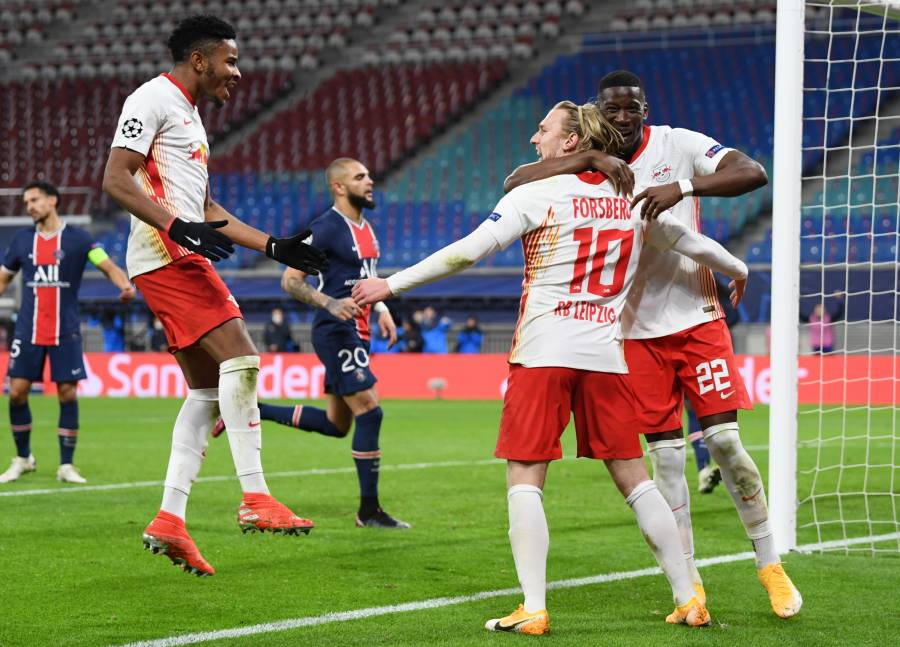 Leipzig sorprende al PSG y Juventus golea en la Champions