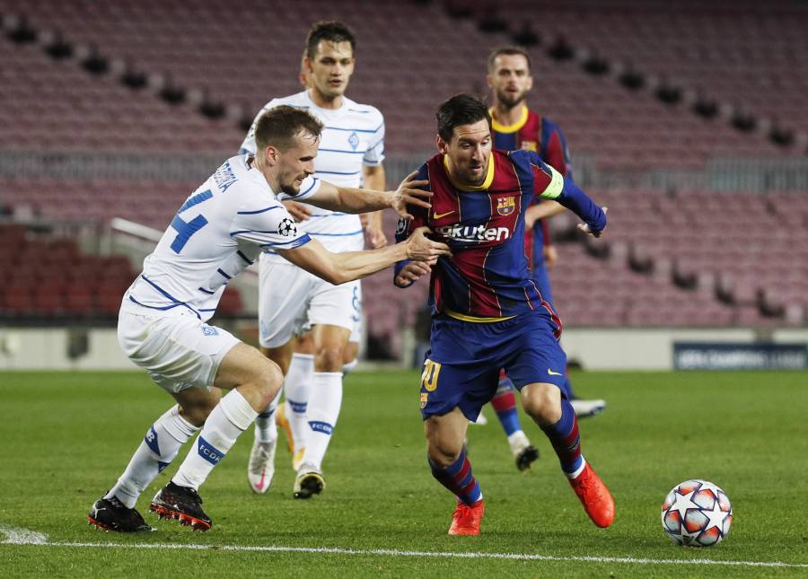 Barcelona sufre ante un Dynamo Kiev diezmado