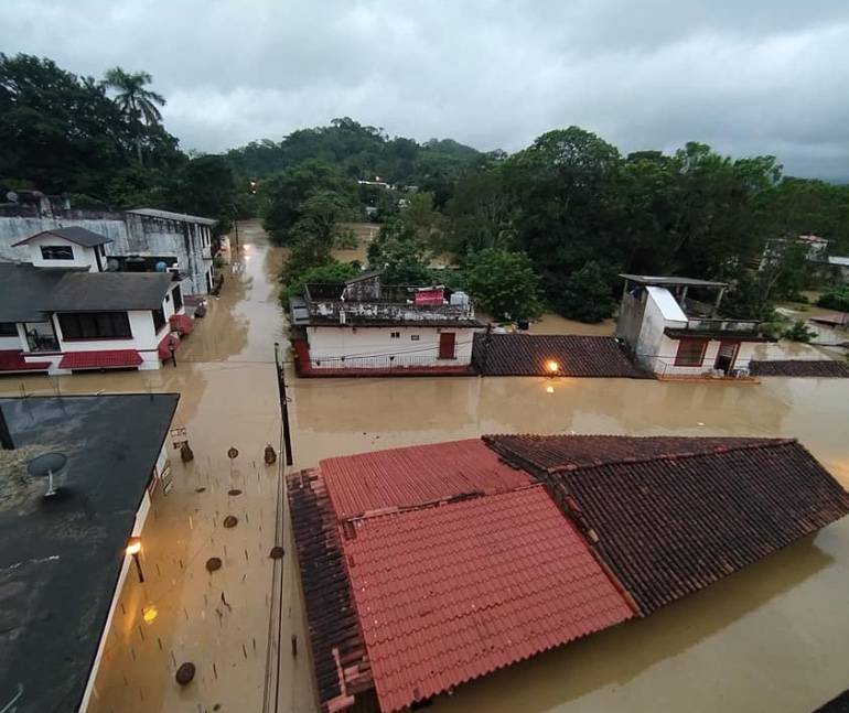 Pueblo Mágico de Tapijulapa, Tabasco, también se inunda
