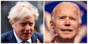 Boris Johnson conversa con Biden y pide atender intereses en com&uacute;n