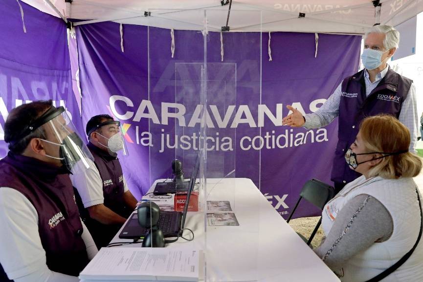 Reactivan de forma presencial las Caravanas por la Justicia Cotidiana en Edomex
