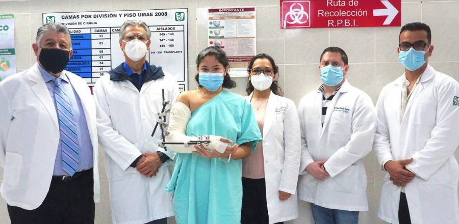 Realiza personal de UMAE No. 1 del IMSS, reimplante total de brazo a Melissa