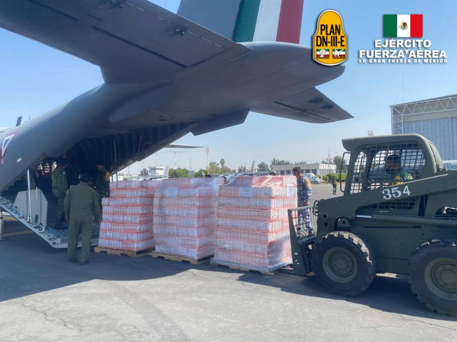 Sedena entregará 50 toneladas de viveres en Tabasco y Chiapas por inundaciones