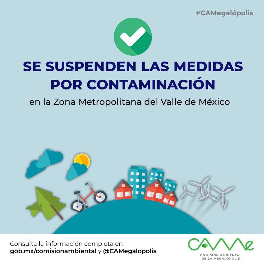 Se suspende el doble hoy no circula en el Valle de México