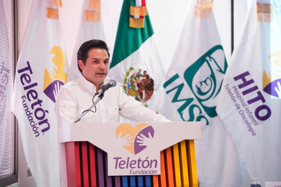 IMSS y Teletón firman convenio para atención de niños con cáncer