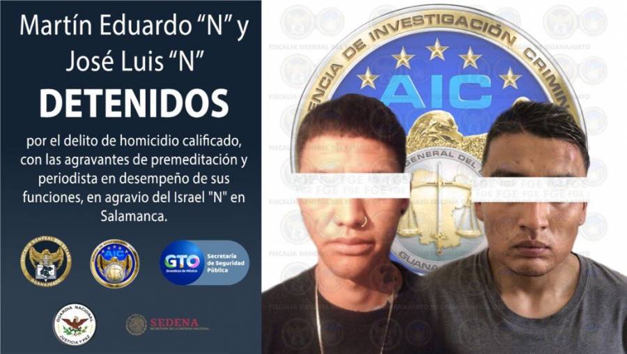 Detienen a presuntos responsables del asesinato del periodista Israel Vázquez
