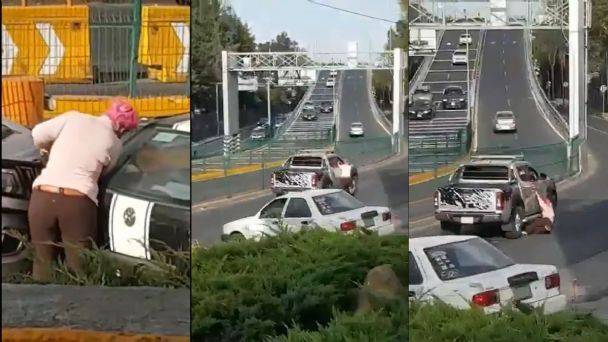 Automovilista arrolla a mujer en la Ciudad de México; se da a la fuga