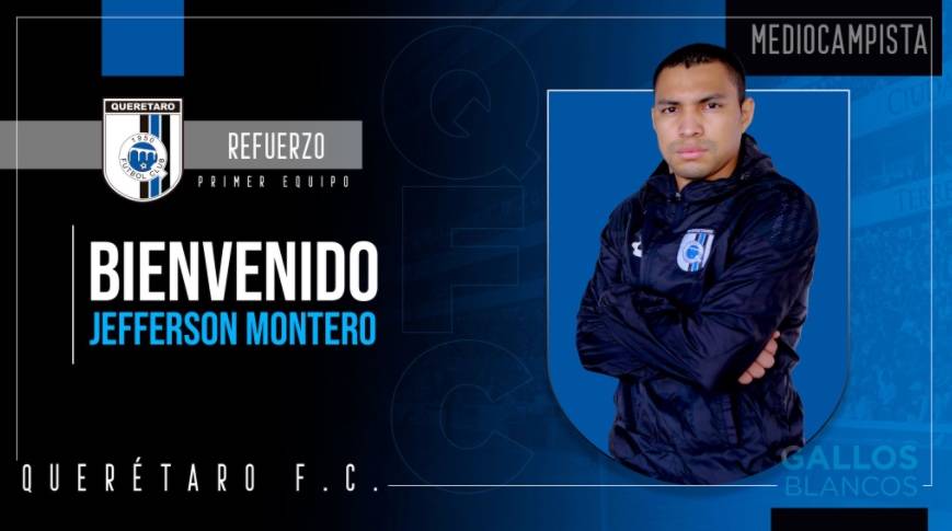 Oficial: Jefferson Montero, nuevo jugador del Querétaro