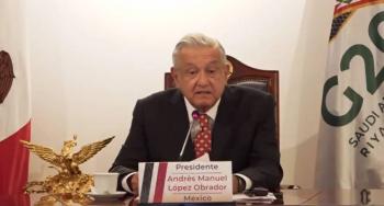 AMLO propone al G20 un rescate económico enfocado en los pobres