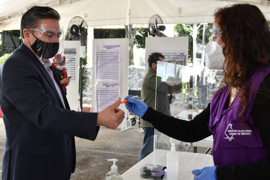 IECM realiza simulacro de votación con medidas sanitarias