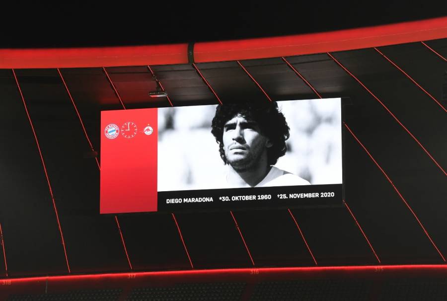 La Champions League rinde homenaje a Maradona