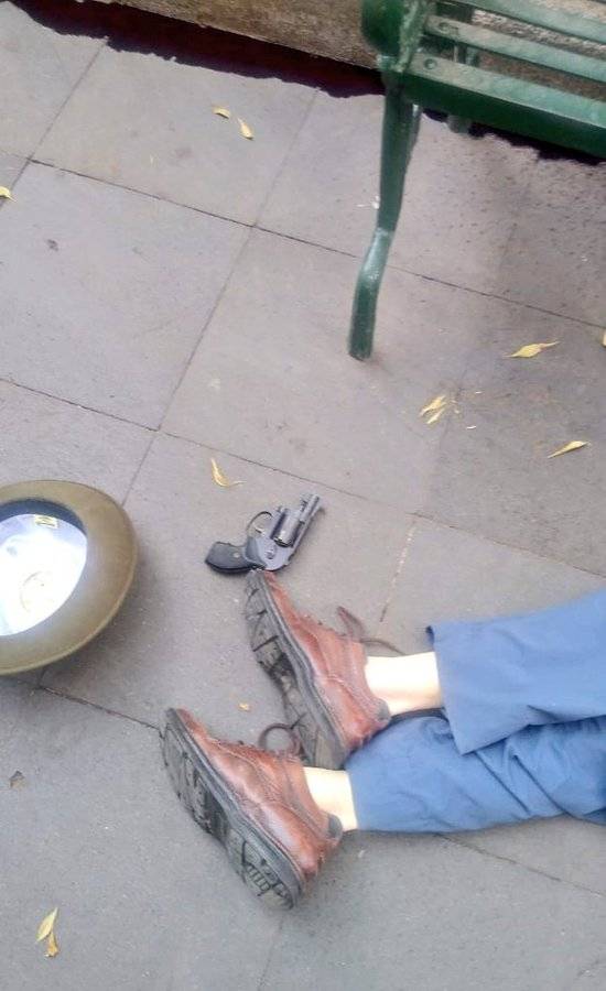 Abuelito se suicida en el centro de Coyoacán