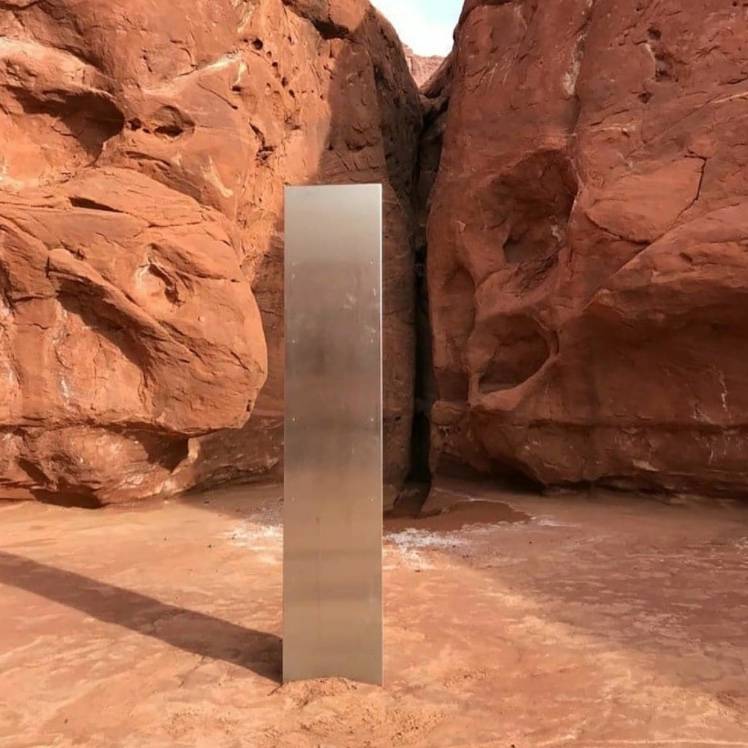 Desaparece el monolito de metal encontrado en el desierto de Utah