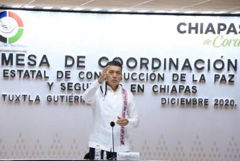 Continúa apoyo a población damnificada por lluvias en Chiapas