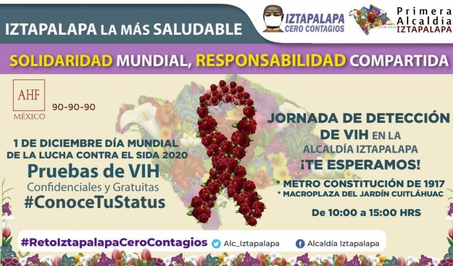 Iztapalapa anuncia jornada de detección de VIH/ SIDA