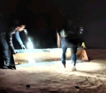 Captan momento en el que desaparece el monolito en Utah
