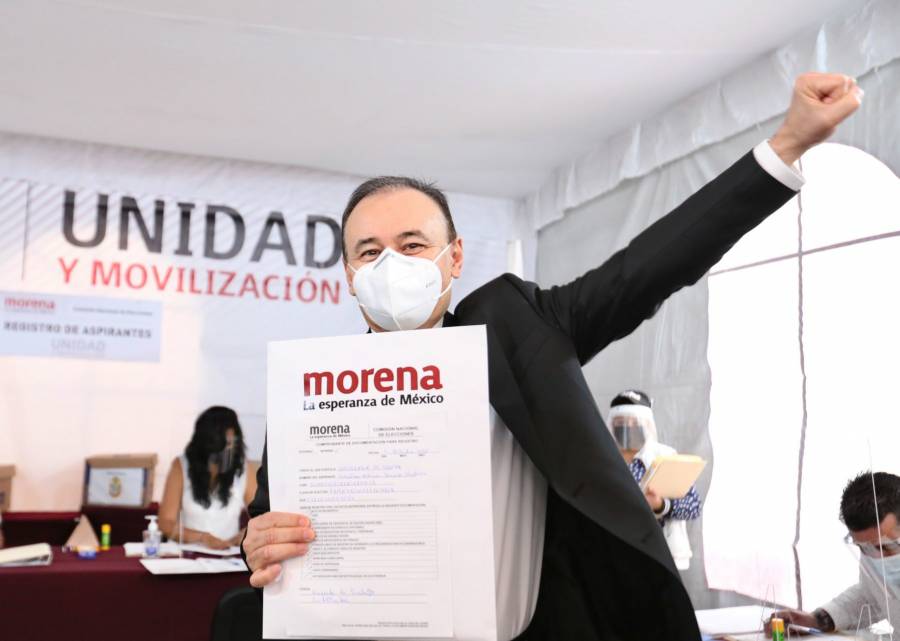 Alfonso Durazo se registra como precandidato de Morena a la gubernatura de Sonora