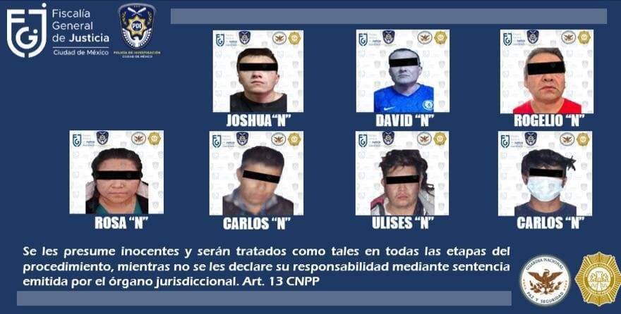 SSC CDMX logró la captura de 7 personas y mas de 600 dosis de narcóticos