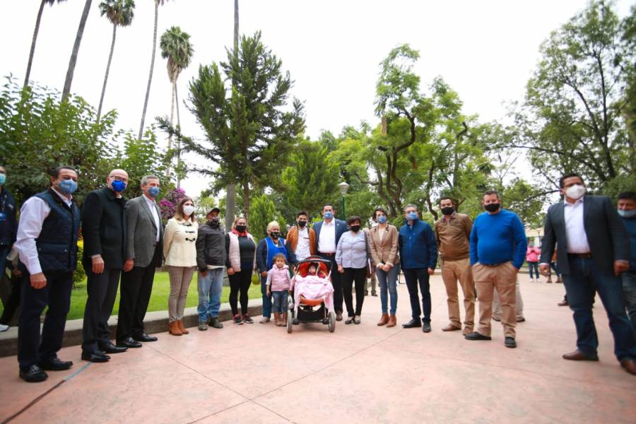 En León, entregan última etapa de la rehabilitación del Parque Hidalgo