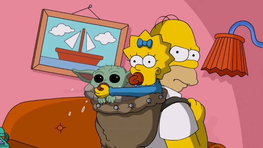 Video: Los Simpson y Baby Yoda protagonizan divertido cortometraje de Disney