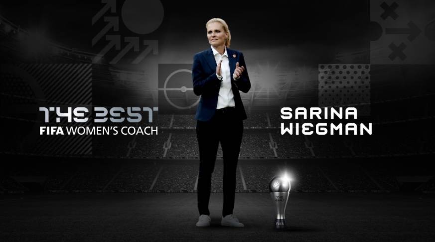 Sarina Wiegman, se lleva el The Best a la mejor entrenadora