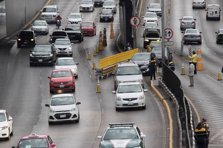Suspenderán carriles reversibles en Circuito Interior el próximo lunes
