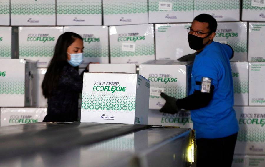 Unicef planea transportar hasta 850 toneladas de vacunas contra COVID-19 al mes
