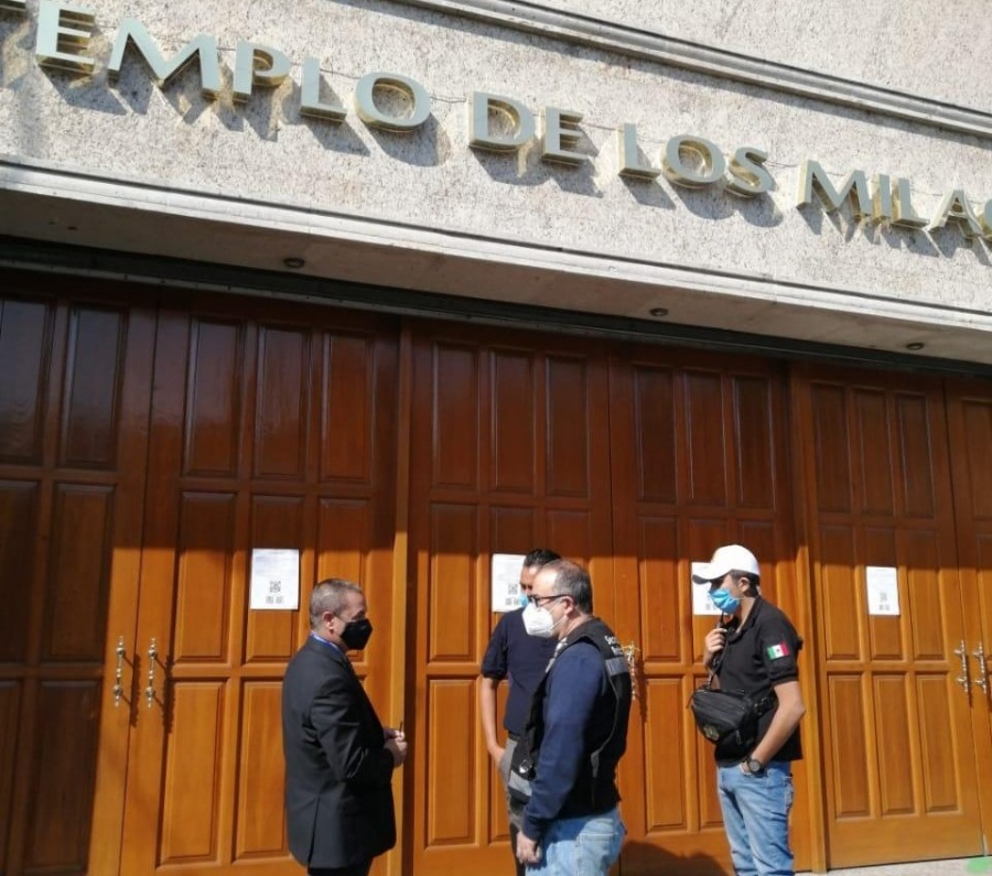Desalojan templo en Tacubaya