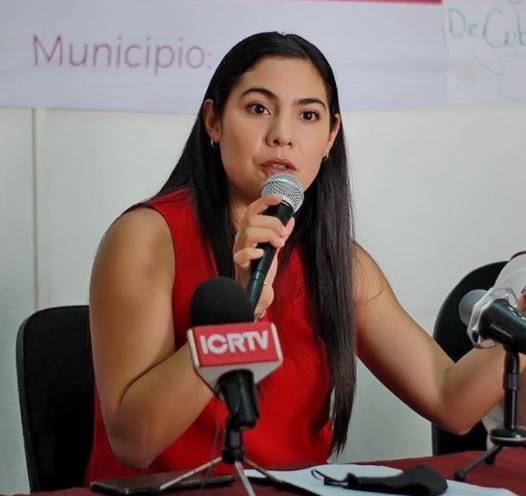 Indira Vizcaíno, precandidata de Morena a la gubernatura de Colima