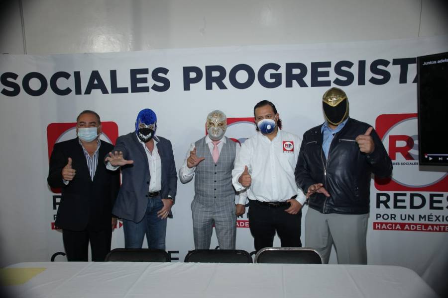 Blue Demon, Carístico y Tinieblas inauguran nueva sede capitalina del RSP