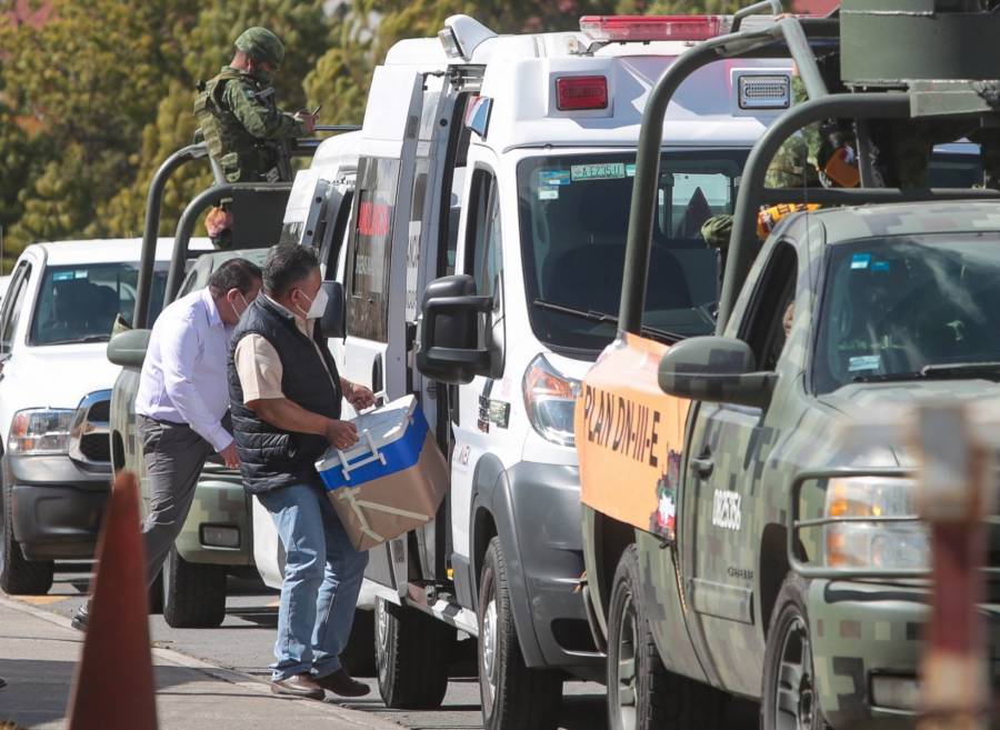 Fuerzas armadas realizan operativo especial para distribución de vacunas covid